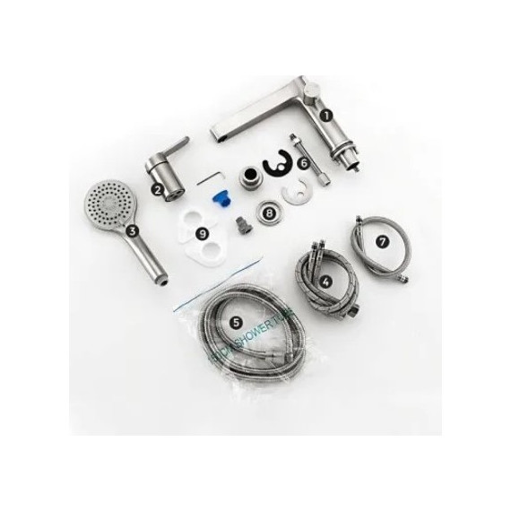 Смеситель для ванны Gappo G1199-30, сатин - фото, картинка 9 Смеситель для ванны Gappo G1199-30, сатин - фото 9