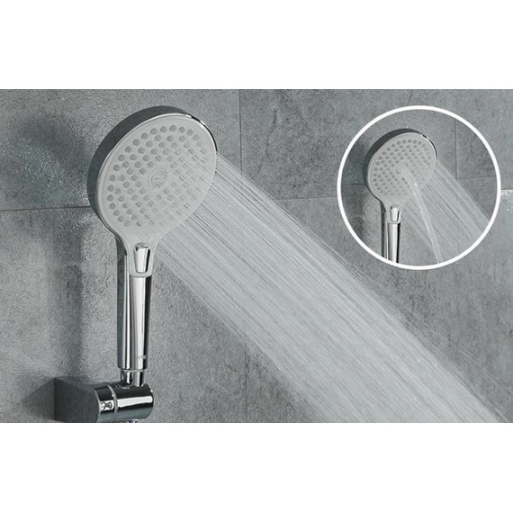 Смеситель для ванны с душевым гарнитуром Gappo G2203-8, белый/хром - фото, картинка 4 Смеситель для ванны с душевым гарнитуром Gappo G2203-8, белый/хром - фото 4