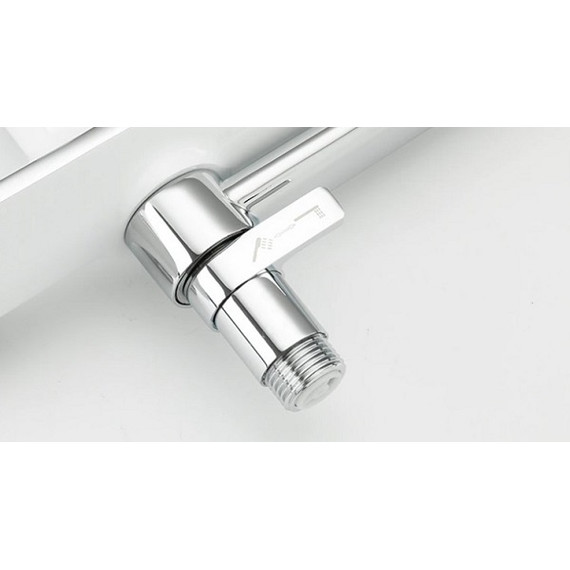 Смеситель для ванны с душевым гарнитуром Gappo G2203-8, белый/хром - фото, картинка 3 Смеситель для ванны с душевым гарнитуром Gappo G2203-8, белый/хром - фото 3