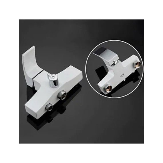 Смеситель для ванны с душевым гарнитуром Gappo Jacob G2207-7, белый/хром - фото 4