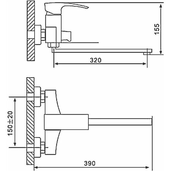 Смеситель для ванны с душевым гарнитуром Gappo Jacob G2207 - фото, картинка 3 Смеситель для ванны с душевым гарнитуром Gappo Jacob G2207 - фото 3