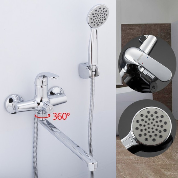 Смеситель для ванны с душевым гарнитуром Gappo Hanm G2235 - фото, картинка 2 Смеситель для ванны с душевым гарнитуром Gappo Hanm G2235 - фото 2