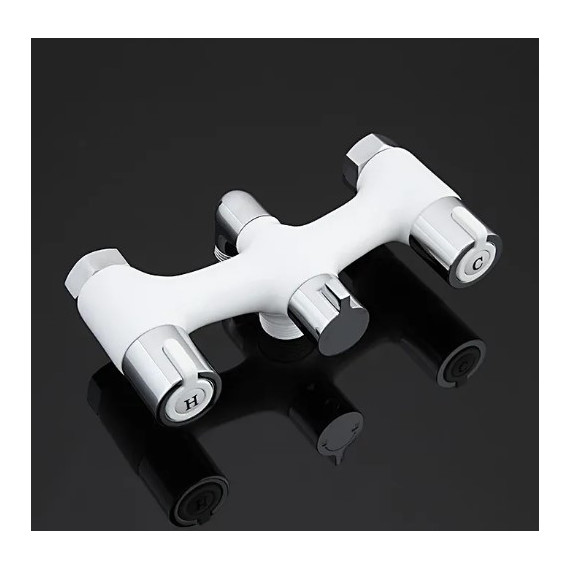 Смеситель для ванны с душевым гарнитуром Gappo Stella, белый/хром - фото, картинка 5 Смеситель для ванны с душевым гарнитуром Gappo Stella, белый/хром - фото 5