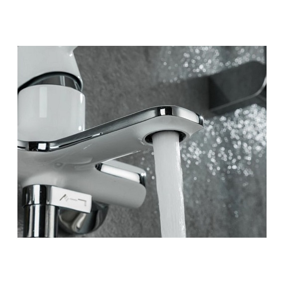 Смеситель для ванны с душевым гарнитуром Gappo G3203-8, белый/хром - фото, картинка 3 Смеситель для ванны с душевым гарнитуром Gappo G3203-8, белый/хром - фото 3