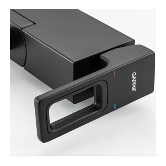 Смеситель для ванны с гарнитуром Gappo G3217-6, черный - фото, картинка 6 Смеситель для ванны с гарнитуром Gappo G3217-6, черный - фото 6