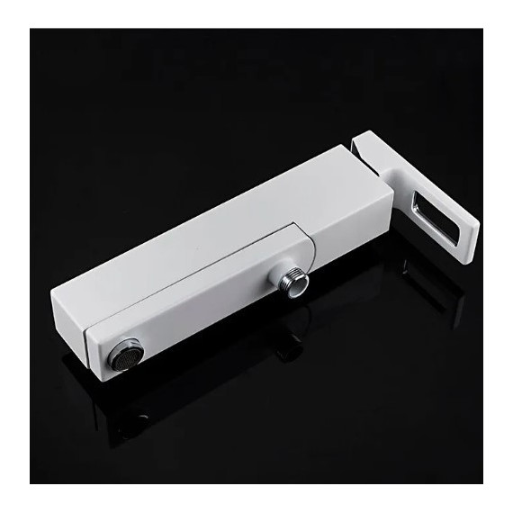 Смеситель для ванны с душевым гарнитуром Gappo Futura G3217-8, белый/хром - фото, картинка 5 Смеситель для ванны с душевым гарнитуром Gappo Futura G3217-8, белый/хром - фото 5