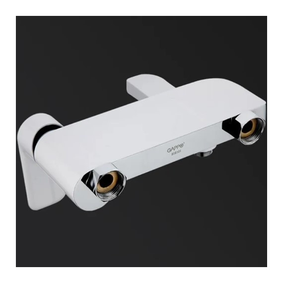 Смеситель для ванны с душевым гарнитуром Gappo G3248, белый/хром - фото, картинка 6 Смеситель для ванны с душевым гарнитуром Gappo G3248, белый/хром - фото 6