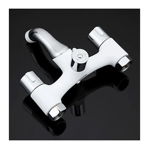 Смеситель для ванны с душевым гарнитуром Gappo Stella G3249, белый/хром - фото, картинка 6 Смеситель для ванны с душевым гарнитуром Gappo Stella G3249, белый/хром - фото 6