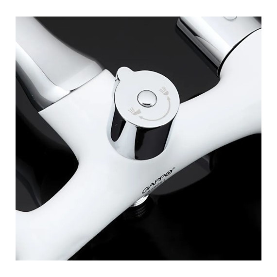 Смеситель для ванны с душевым гарнитуром Gappo Stella G3249, белый/хром - фото, картинка 8 Смеситель для ванны с душевым гарнитуром Gappo Stella G3249, белый/хром - фото 8