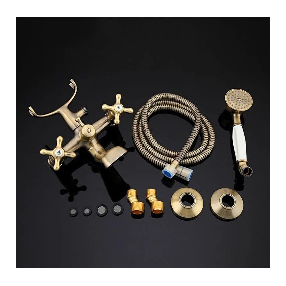 Смеситель для ванны с душевым гарнитуром Gappo Sofia G3263-4, бронза - фото, картинка 10 Смеситель для ванны с душевым гарнитуром Gappo Sofia G3263-4, бронза - фото 10