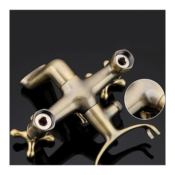 Смеситель для ванны с душевым гарнитуром Gappo Sofia G3263-4, бронза - фото, картинка 5 Смеситель для ванны с душевым гарнитуром Gappo Sofia G3263-4, бронза - фото 5