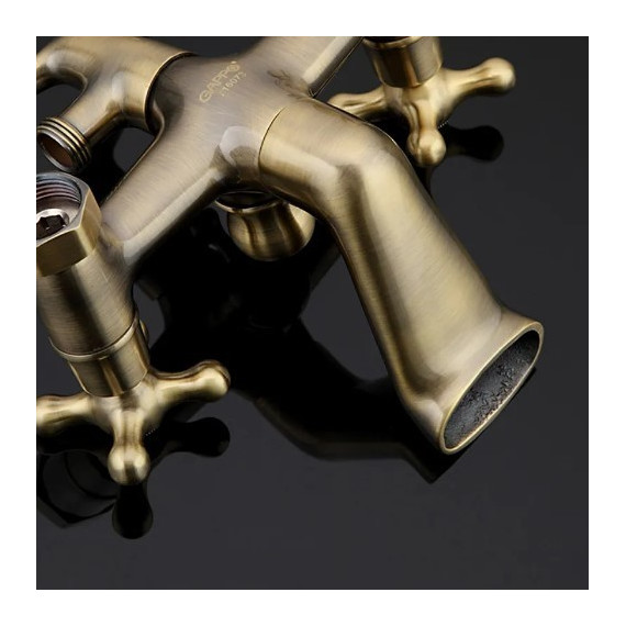 Смеситель для ванны с душевым гарнитуром Gappo Sofia G3263-4, бронза - фото, картинка 6 Смеситель для ванны с душевым гарнитуром Gappo Sofia G3263-4, бронза - фото 6