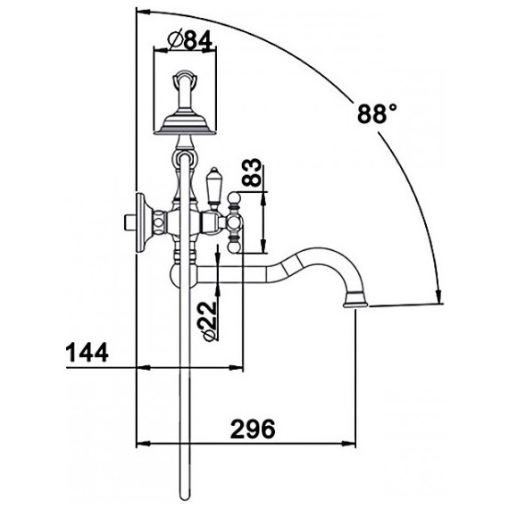 Смеситель для ванны с душевым гарнитуром Gappo G3289-4, бронза - фото, картинка 3 Смеситель для ванны с душевым гарнитуром Gappo G3289-4, бронза - фото 3