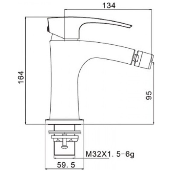 Смеситель для биде Gappo Jaсob G5007-8 - фото, картинка 2 Смеситель для биде Gappo Jaсob G5007-8 - фото 2