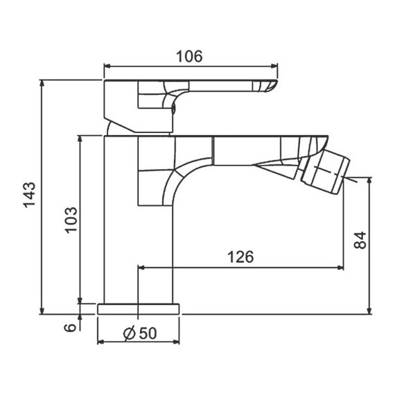 Смеситель для биде Gappo G5048, белый/хром - фото 10