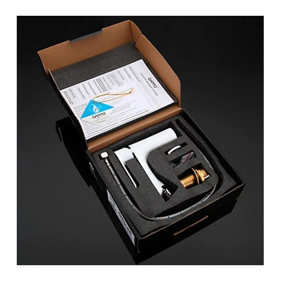 Смеситель для биде Gappo G5048, белый/хром - фото 9