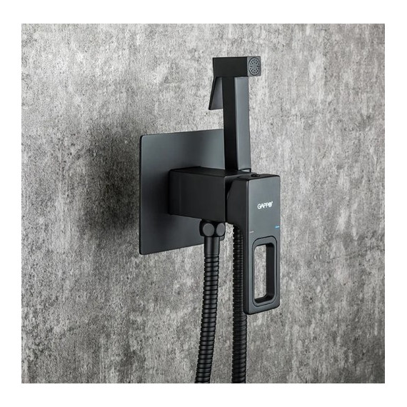 Набор для гигиенического душа Gappo G7217-6, черный - фото, картинка 2 Набор для гигиенического душа Gappo G7217-6, черный - фото 2