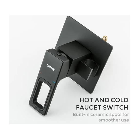 Набор для гигиенического душа Gappo G7217-6, черный - фото, картинка 3 Набор для гигиенического душа Gappo G7217-6, черный - фото 3