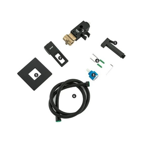 Набор для гигиенического душа Gappo G7217-6, черный - фото, картинка 6 Набор для гигиенического душа Gappo G7217-6, черный - фото 6