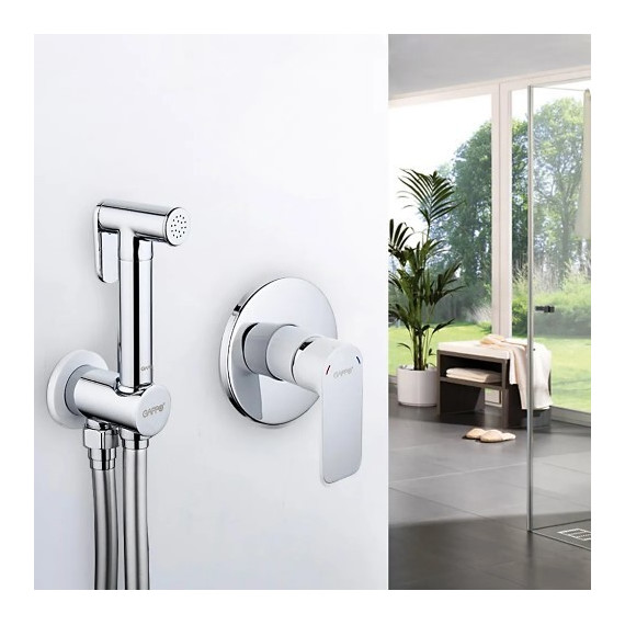 Набор для гигиенического душа Gappo Noar G7248, белый/хром - фото, картинка 2 Набор для гигиенического душа Gappo Noar G7248, белый/хром - фото 2