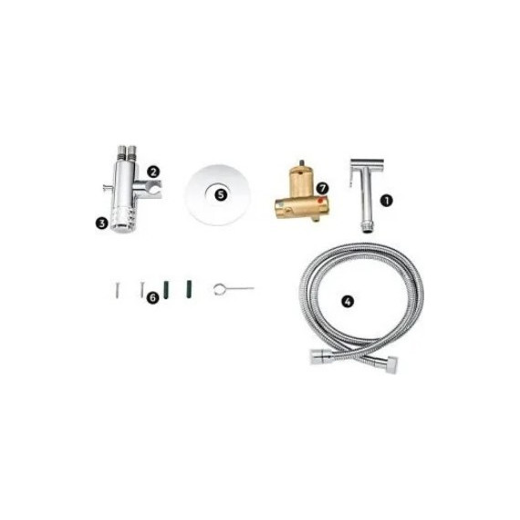 Набор для гигиенического душа Gappo G7288 - фото, картинка 9 Набор для гигиенического душа Gappo G7288 - фото 9