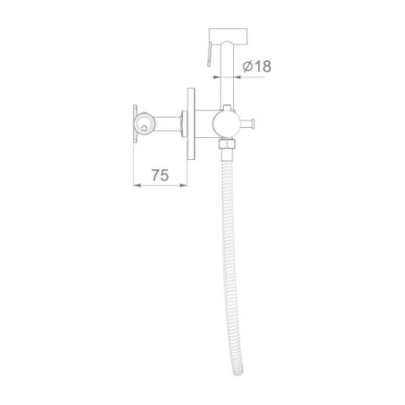 Набор для гигиенического душа с термостатом Gappo G7290-6, черный - фото, картинка 8 Набор для гигиенического душа с термостатом Gappo G7290-6, черный - фото 8