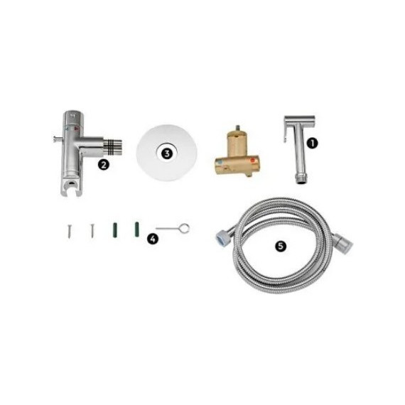 Набор для гигиенического душа с термостатом Gappo G7290 - фото, картинка 8 Набор для гигиенического душа с термостатом Gappo G7290 - фото 8