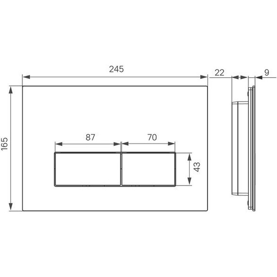 Кнопка смыва Iddis On-x ONX01W0i77, белый мрамор - фото 4
