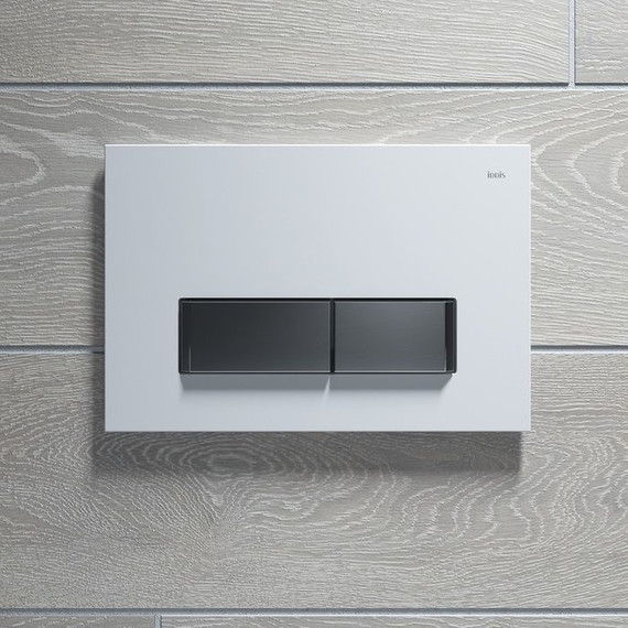 Кнопка смыва Iddis Uniglass UNG02WCi77, белое стекло - фото 3