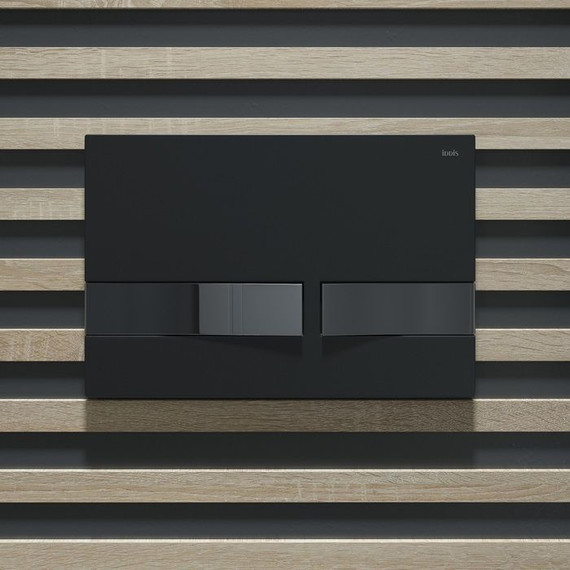 Кнопка смыва Iddis Unifix UNI06BCi77, чёрный матовый - фото 3