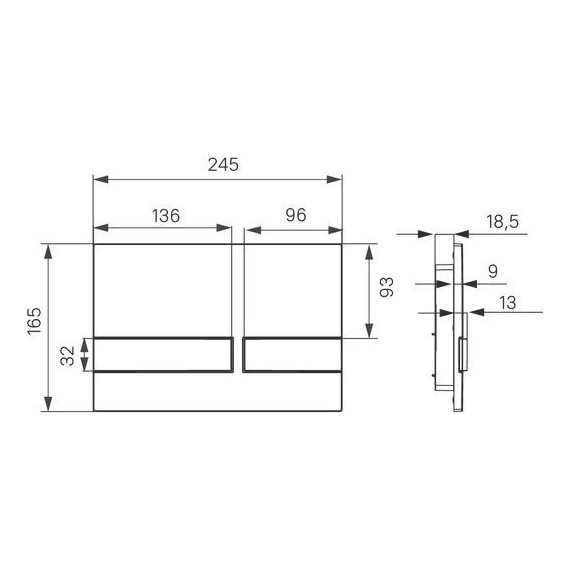 Кнопка смыва Iddis Unifix UNI06MWi77, белый матовый - фото 5