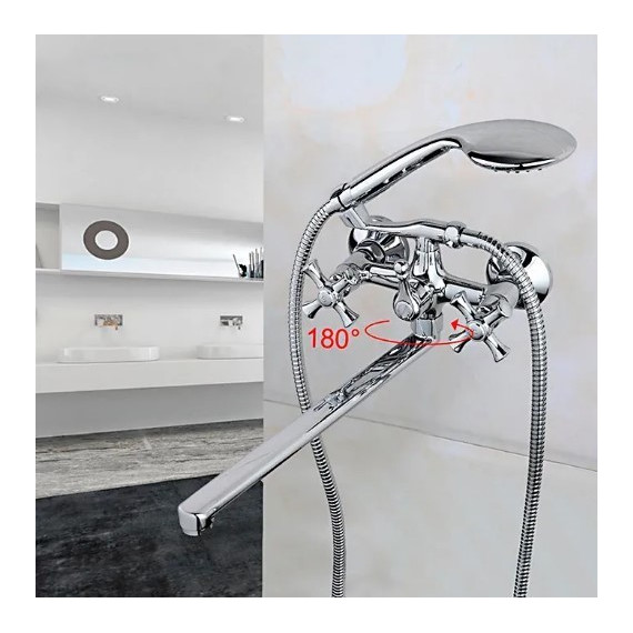 Смеситель для ванны с душевым гарнитуром Gappo Pollmn G2242 - фото 3