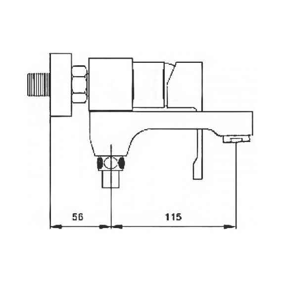 Смеситель для ванны с душевым гарнитуром Gappo Tomahawk G3202 - фото, картинка 2 Смеситель для ванны с душевым гарнитуром Gappo Tomahawk G3202 - фото 2