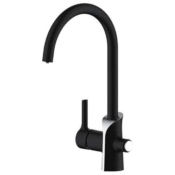 Смеситель для кухни Gappo G4303-6, черный/хром - фото 