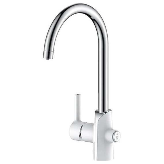 Смеситель для кухни Gappo G4303-8, белый/хром - фото 