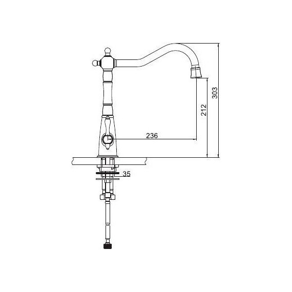 Смеситель для кухни Gappo G4391-4, бронза - фото 7