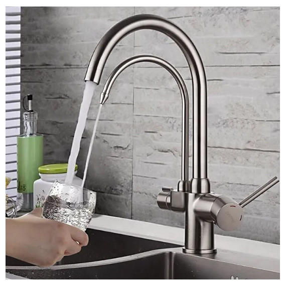 Смеситель для кухни Gappo G4398-10, сатин - фото 3