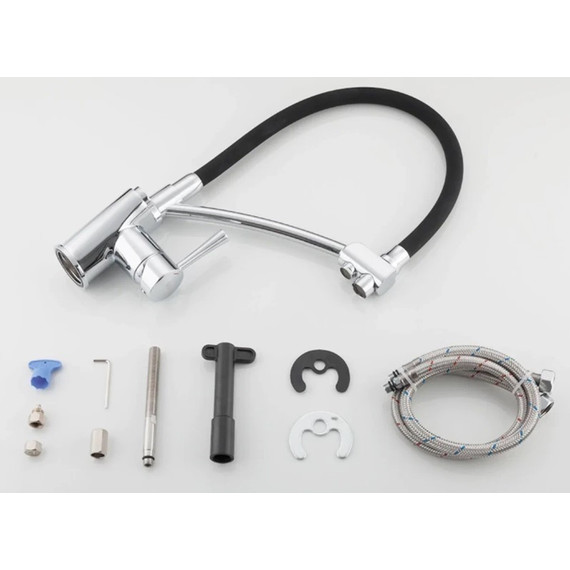 Смеситель для кухни Gappo G4398-11, черный/хром - фото 6