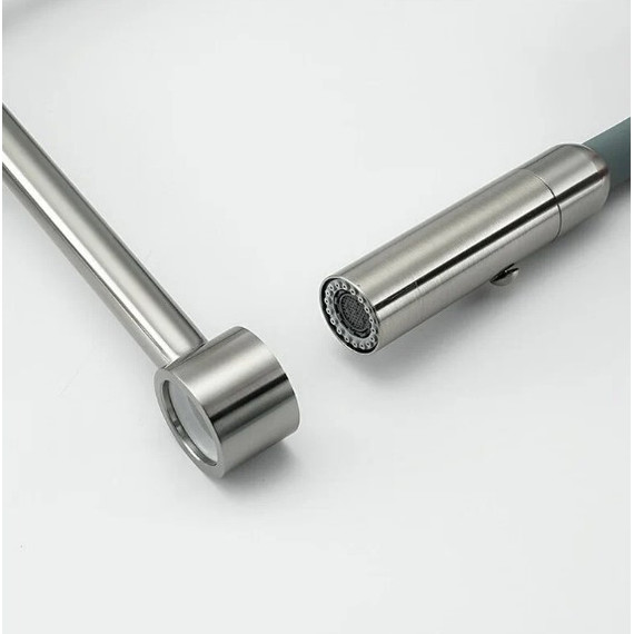 Смеситель для кухни Gappo G4398-55, серый/сатин - фото, картинка 7 Смеситель для кухни Gappo G4398-55, серый/сатин - фото 7