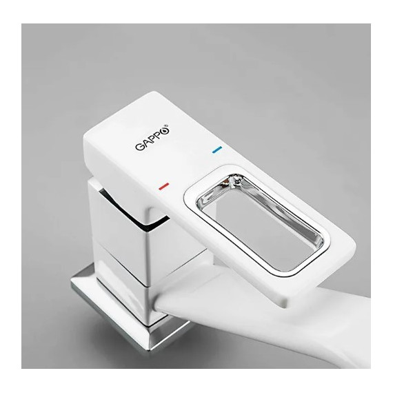 Смеситель для кухни Gappo G4517-8, белый/хром - фото 5