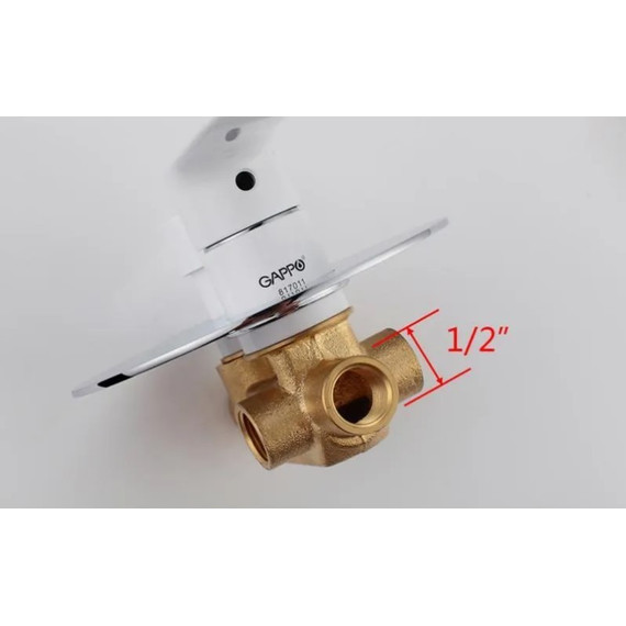 Душевая система для ванны Gappo Noar G7148-8, белый/хром - фото 4