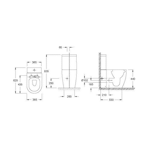 Унитаз-компакт безободковый Jacob Delafon Soprano UJAK102-0 - фото 4