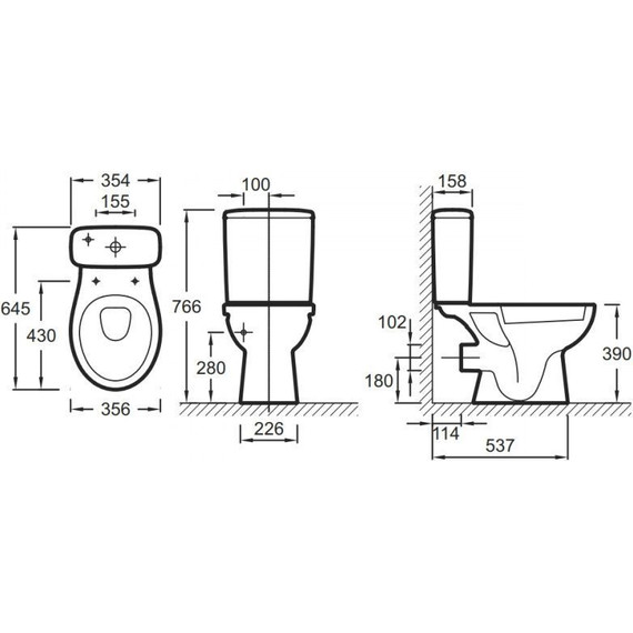Унитаз-компакт Jacob Delafon Patio UJD102RU-00 - фото, картинка 5 Унитаз-компакт Jacob Delafon Patio UJD102RU-00 - фото 5