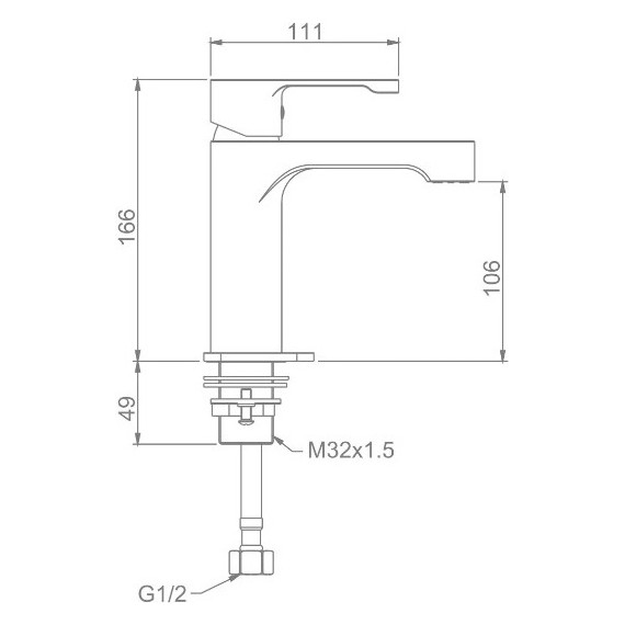 Смеситель для раковины Gappo Tomahawk G1002-8, белый/хром - фото 9