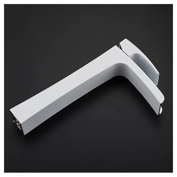 Смеситель для раковины высокий Gappo Jacob G1007-31, белый/хром - фото, картинка 5 Смеситель для раковины высокий Gappo Jacob G1007-31, белый/хром - фото 5