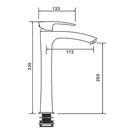 Смеситель для раковины высокий Gappo G1007-42, бронза - фото, картинка 2 Смеситель для раковины высокий Gappo G1007-42, бронза - фото 2