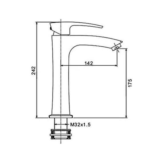 Смеситель для раковины высокий Gappo G1007-72 - фото 8
