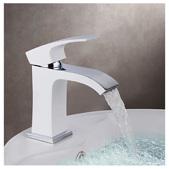 Смеситель для раковины Gappo Jacob G1007-8, белый/хром - фото 2