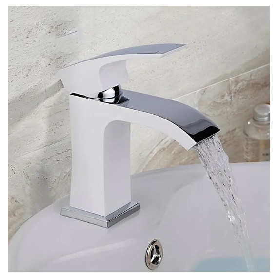 Смеситель для раковины Gappo Jacob G1007-8, белый/хром - фото 3