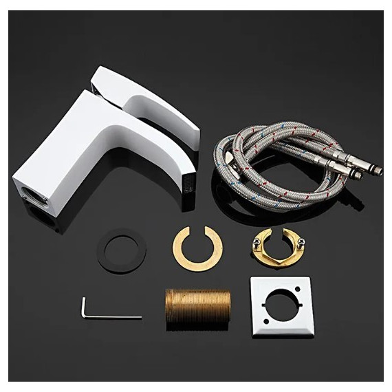 Смеситель для раковины Gappo Jacob G1007-8, белый/хром - фото 9